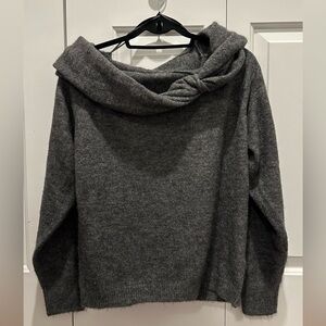 Zara Off Shoulder Knit Sweater